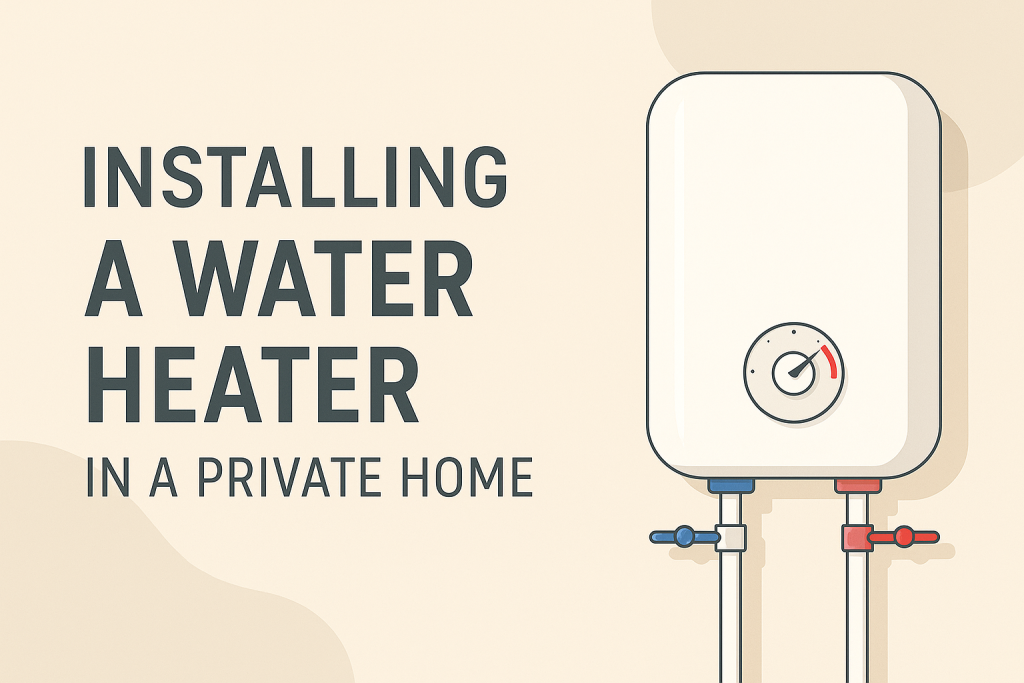Proses Instalasi Water Heater tenaga surya