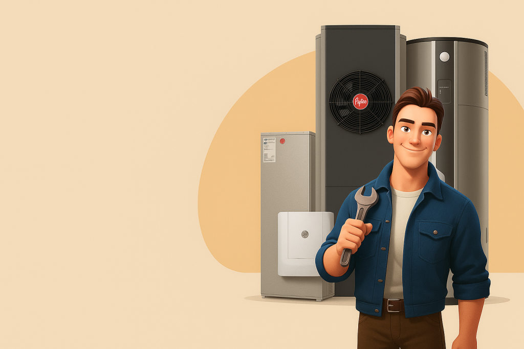 proses instalasi water heater 